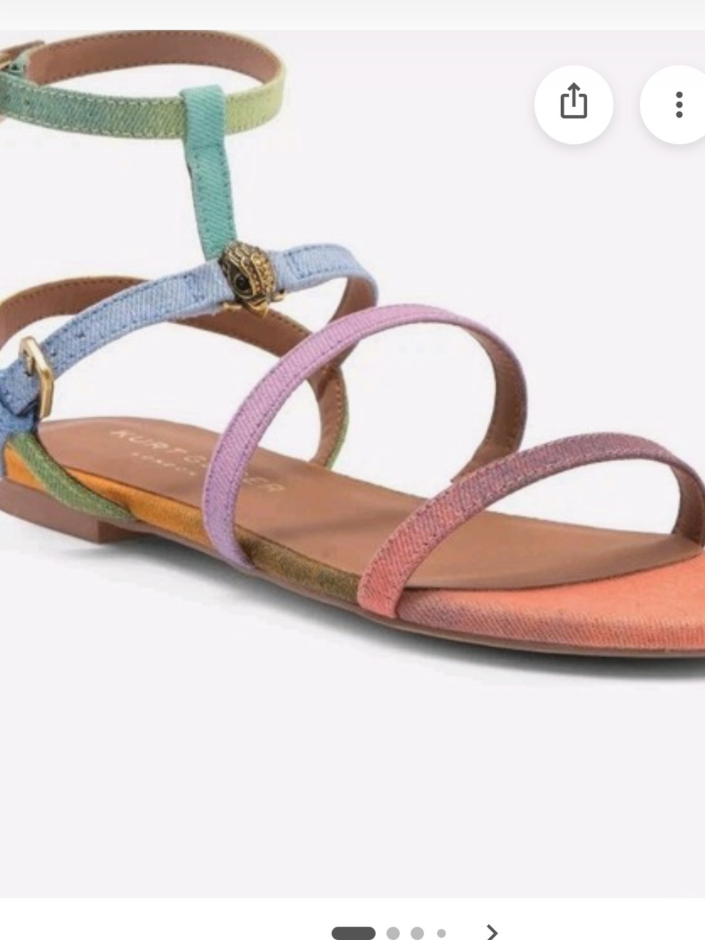 Kurt geiger london hampton sandals flats new missing strap euro 42 sz 11m
